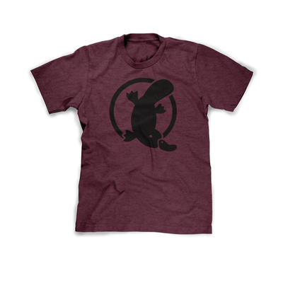 Team Platy Unisex Tee — Maroon - Platypus Board Co.